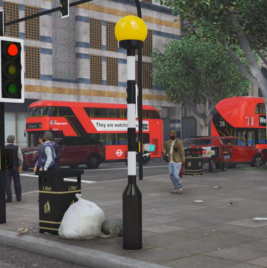 British Postbox and Belisha Beacon Pack for GTA 5